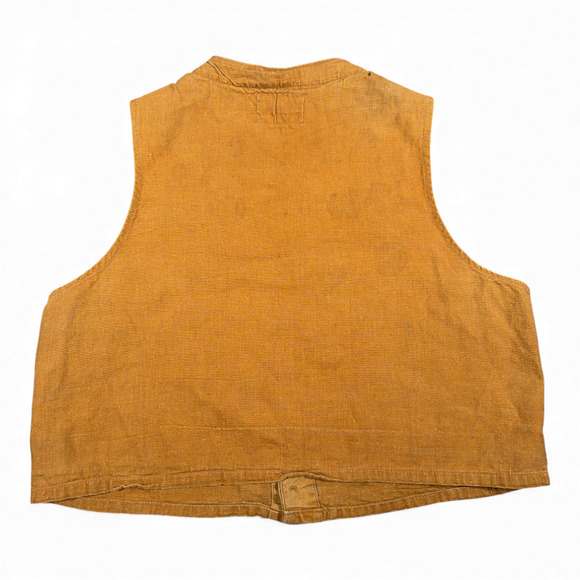 Vintage Montgomery Ward Hunting Vest Adult MEDIUM Brown Duck Canvas Heritage 50s - Picture 3 of 12